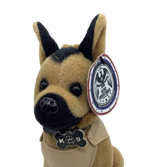 Hero Industries K9 Hero Plush Dog Toy Model Belgian Malinois Shepherd 9” - Picture 2 of 8